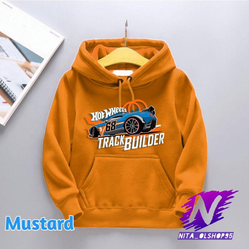 hoodie sweater anak hot wheels