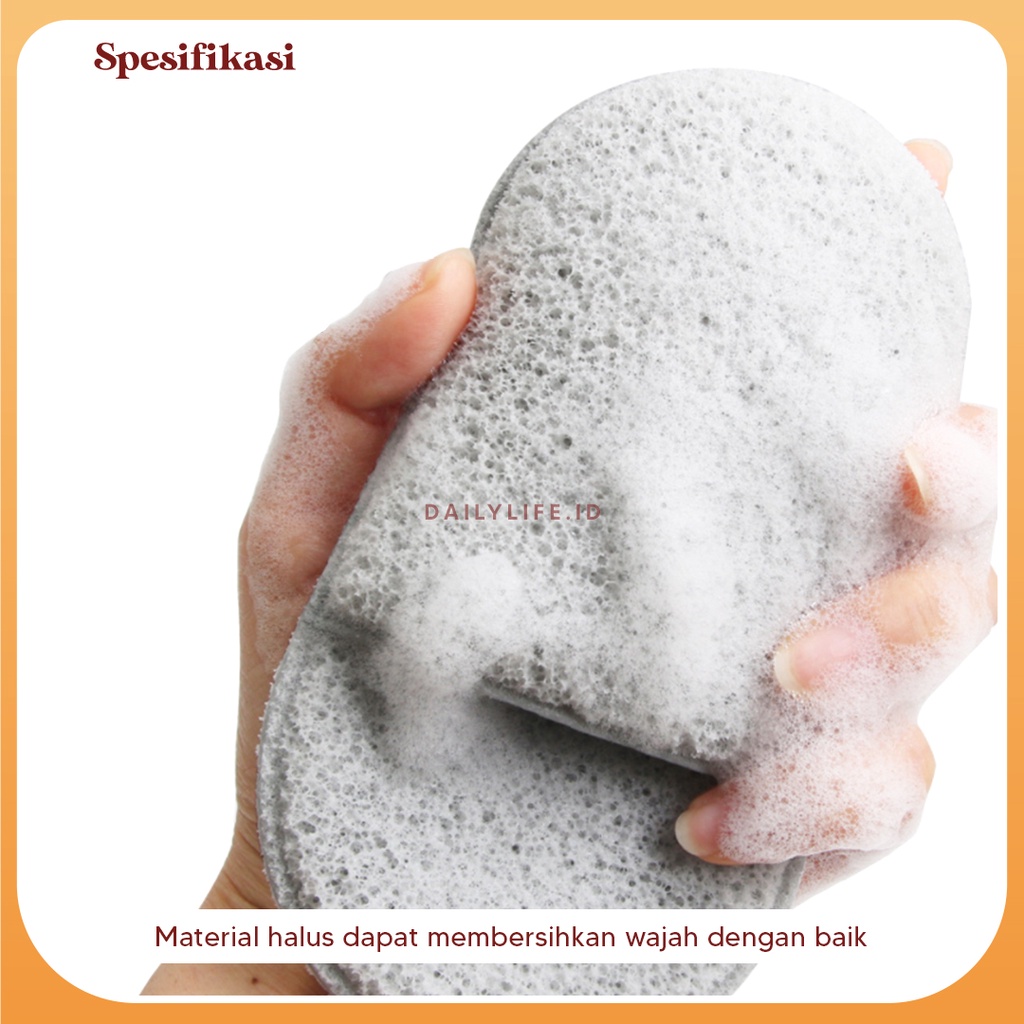 Konjac Sponge Pembersih Wajah Ori IMPOR - PMK-SPONPJG - Dailylife.id