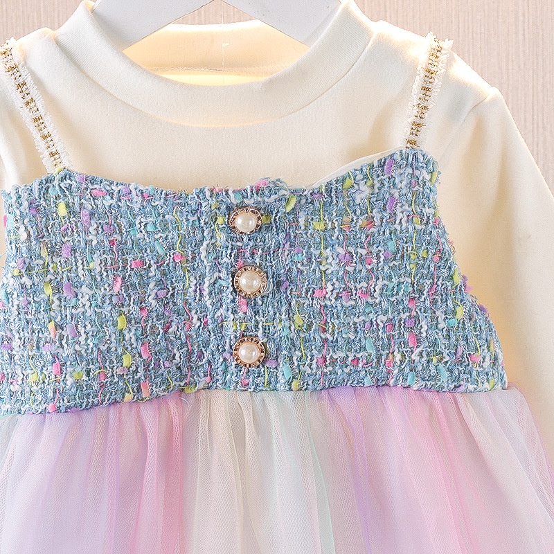 Dress Bayi Perempuan ADELLE Gaun Pesta Ulang Tahun Import