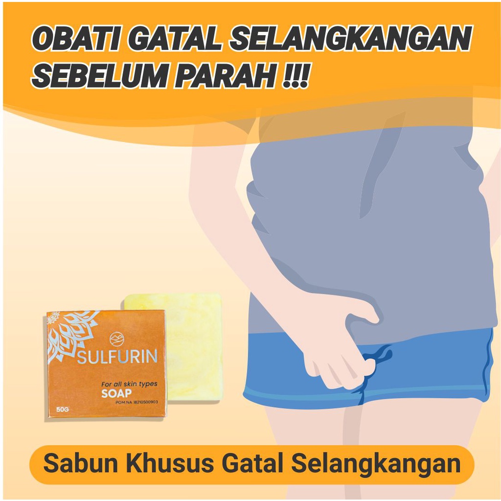 Sabun Sulfurin Belerang Obat Kulit Gatal/ Kurap/ Kadas Ampuh