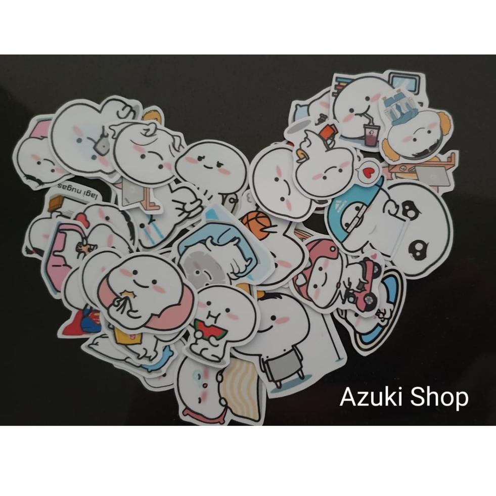 

☯ Sticker PENTOL Lucu laminasi Ecer isi 20 pcs ぞ