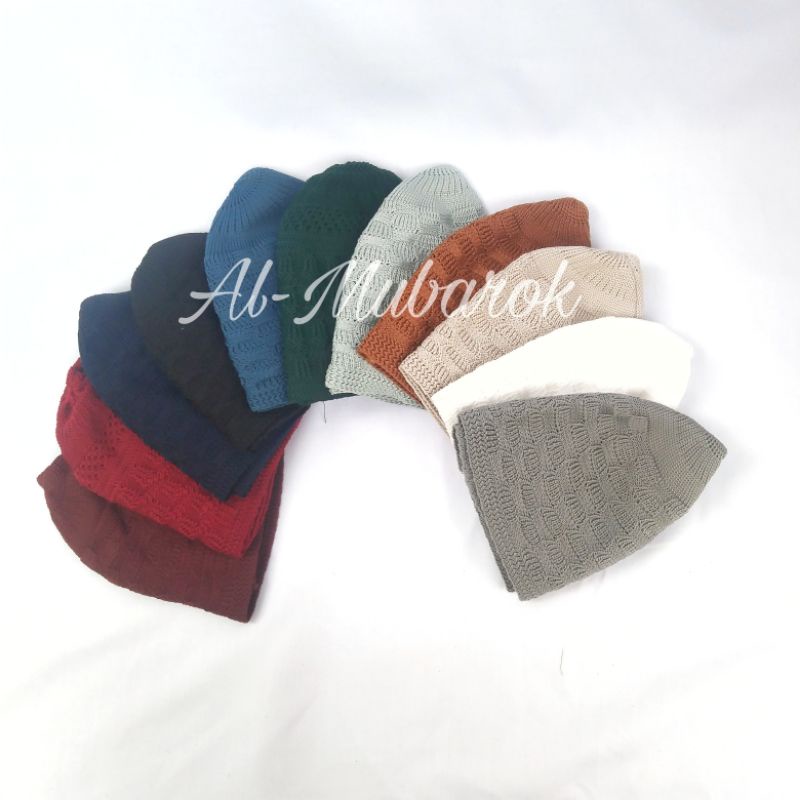 peci mercan dewasa - peci rajut