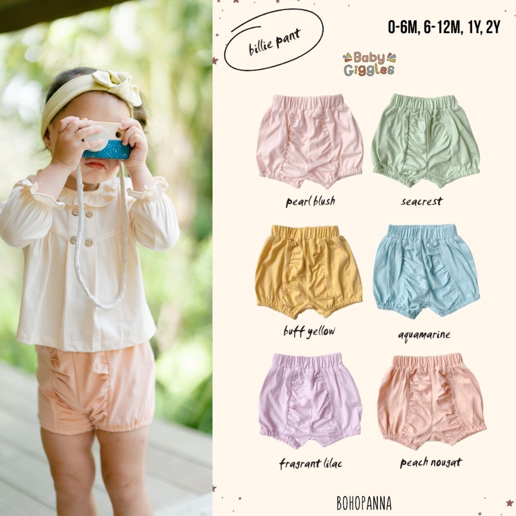 BOHOPANNA BILLIE PANTS Celana Pendek Bayi dan Anak Perempuan