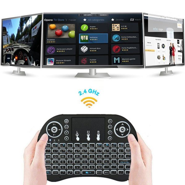 Mini Keyboard i8 Backlit Lithium 1020mAh Wireless Backlight Touchpad