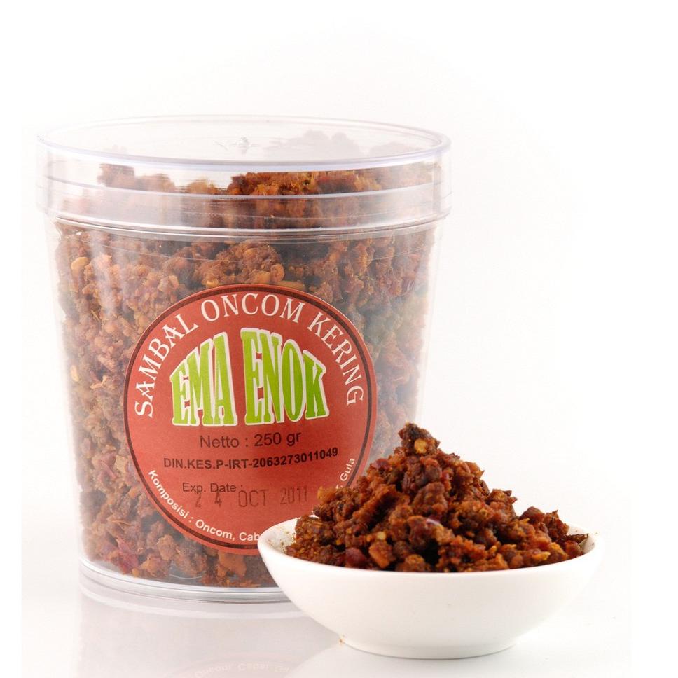 

(B-J8J-♥☞) Sambel Kering Oncom Pedas Ma Enok murah