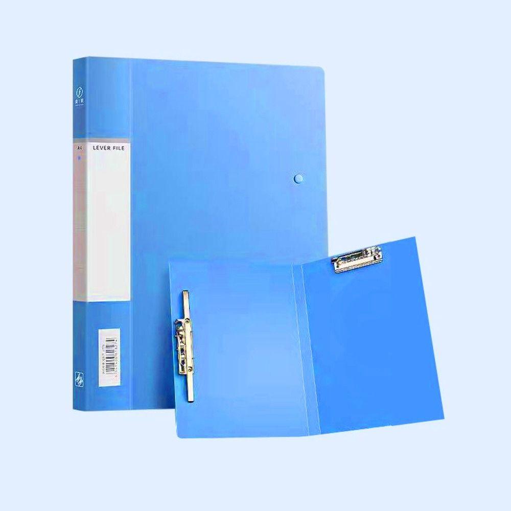 Lanfy A4 File Folder Clipboard Tempat Kwitansi Siswa Sekolah Dokumen Klip Double Clips Test Paper Memo Clip Board