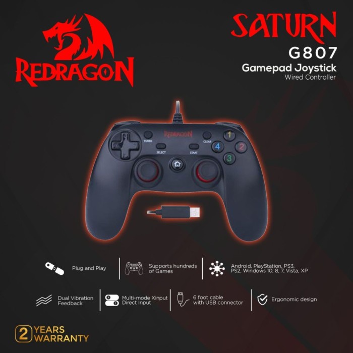 Redragon SINGLE Gamepad Joystick SATURN - G807