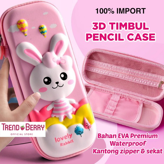 

Tempat Pensil Kotak Pensil 3D Karakter Kelinci Bunny Kado Ultah Anak Perempuan