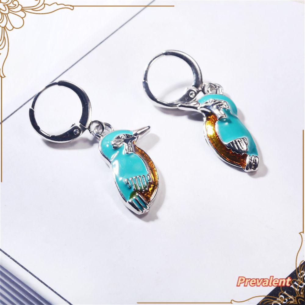 Preva Anting Burung Anting Perak Kalung Perhiasan Hadiah Logam Telinga Menjuntai