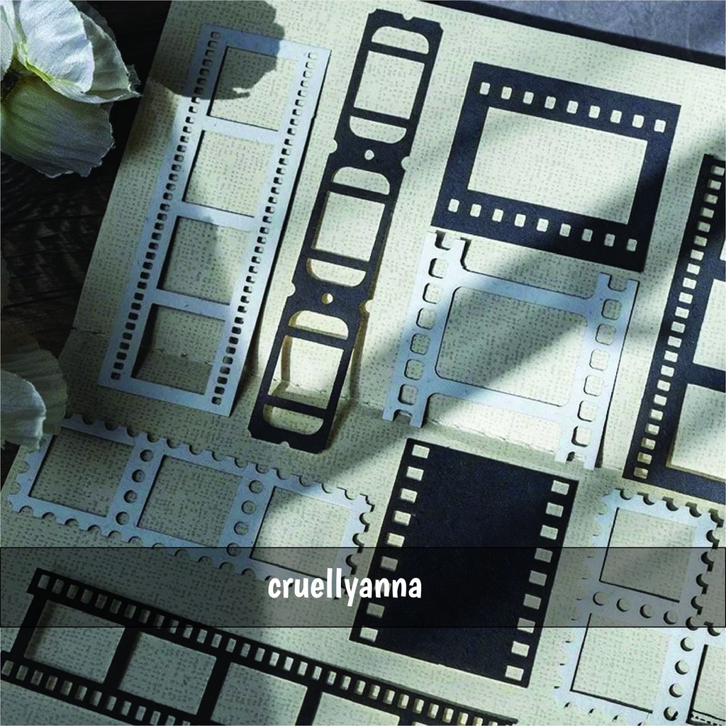 

20 pcs, Die-cut Film Frame, Vintage Paper Ephemera, Scrapbook, Collage, Embellishment, Journal Supplies, junk journal