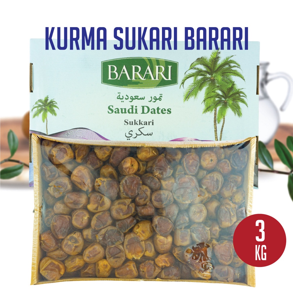 Kurma Sukari Barari 3kg - Sukari Barari 3kg