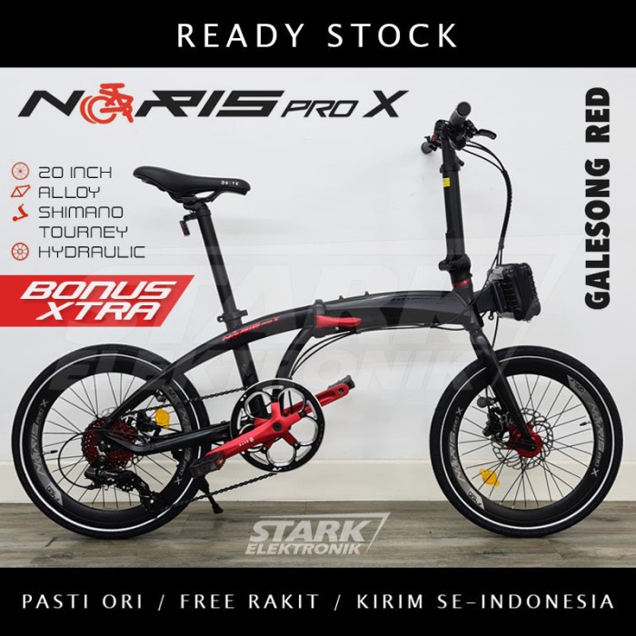 PACIFIC NORIS PRO SEPEDA LIPAT BLACK GOLD READY / PACIFIC NORIS PRO SEPEDA LIPAT BEBAS ONGKIR