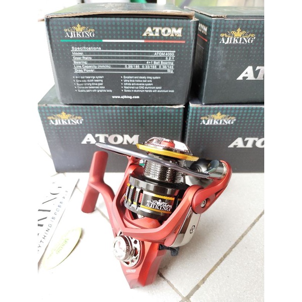 reel spining Ajiking Atom 2022 power handle