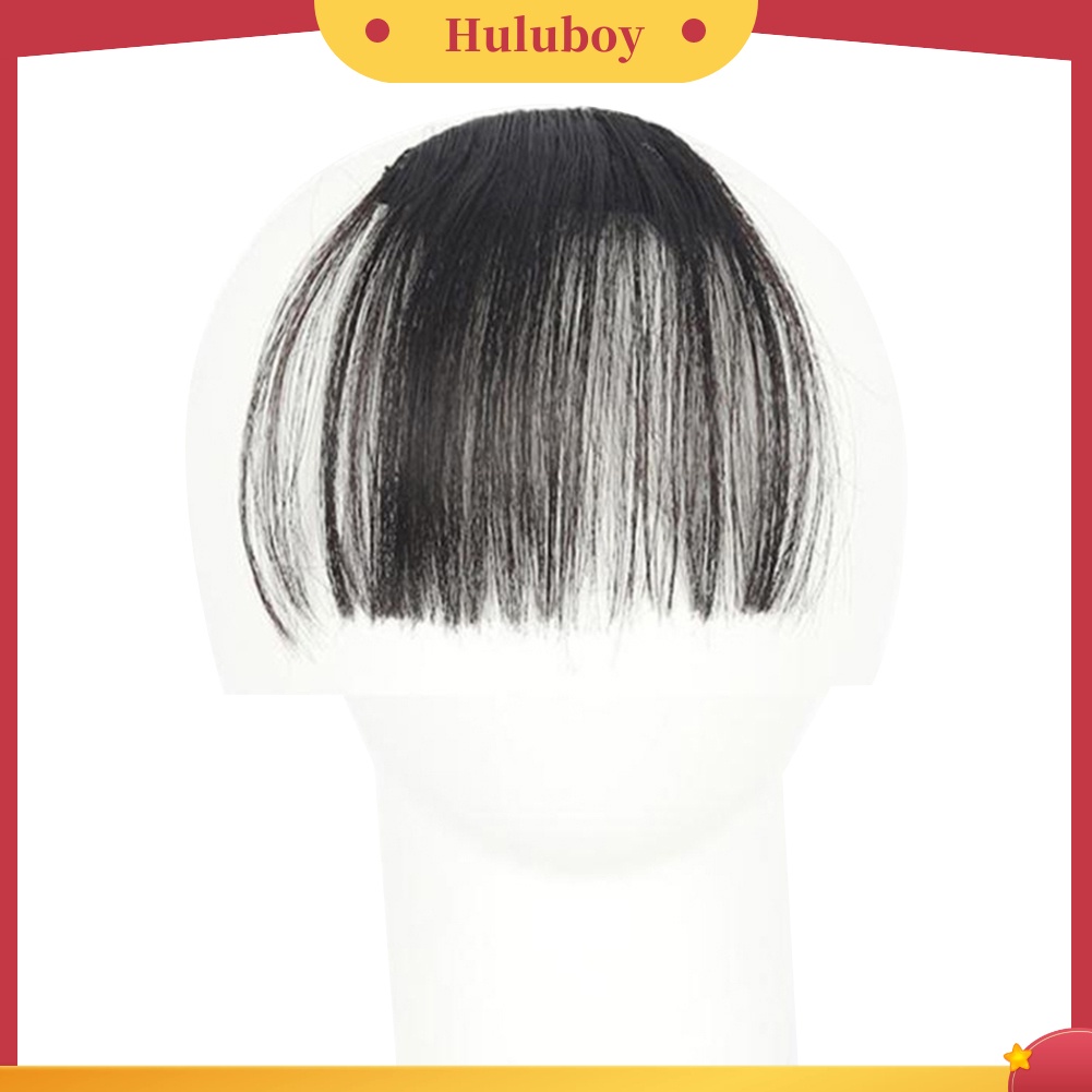 Rambut Poni Extension Klip On Mini Tipis 4 Warna Untuk Wanita