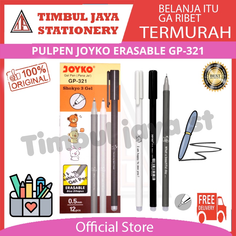 

Joyko Bolpen Gel GP-322 Shokyo 4 Erasable Bisa Dihapus