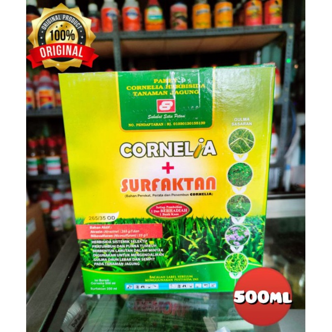 HERBISIDA SELEKTIF JAGUNG CORNELIA 265/35OD 500ML + BAJU