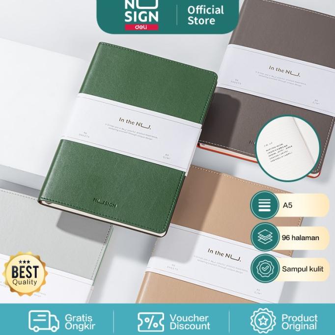 

NUSIGN LEATHER COVER NOTEBOOK / BUKU CATATAN AGENDA KULIT A5 NS203