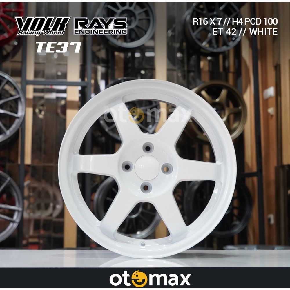 Jual Velg Mobil Volk Rays Te Ring H White Shopee Indonesia