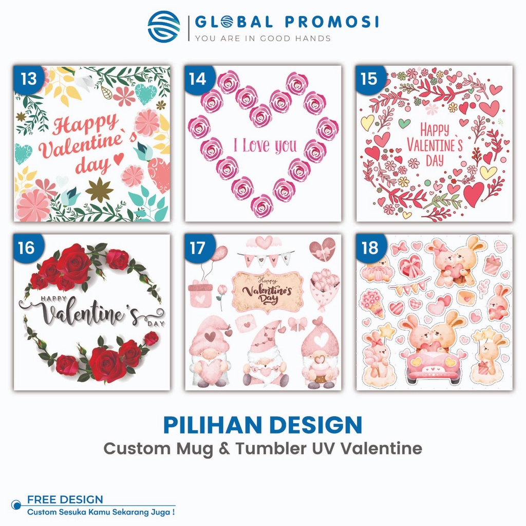 Pilihan Desain Khusus  Tema Valentine day