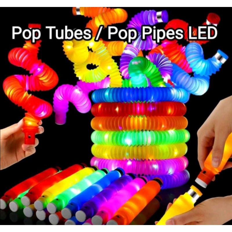 Pop tube LED selang lampu led Funny mainan lampu