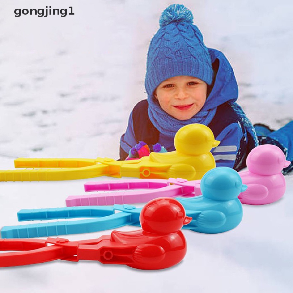 Ggg Klip Pembuat Bola Salju Berbentuk Bebek 1 Pcs Anak-Anak Luar Musim Dingin Snow Mold Fun Toys ID