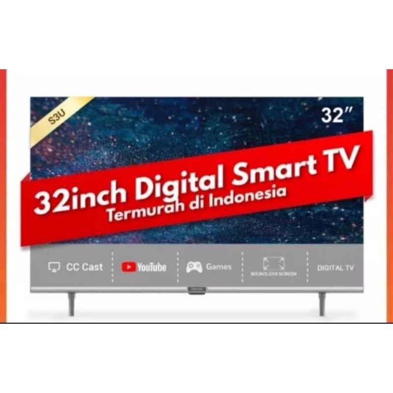 LED COOCAA 32S3U Bezel-Less Smart TV Digital 32 inch coocaa coca koka cooca