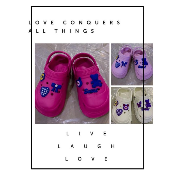 Sandal Crocs Kids Junior Eva Jibbits Import High Quality RF