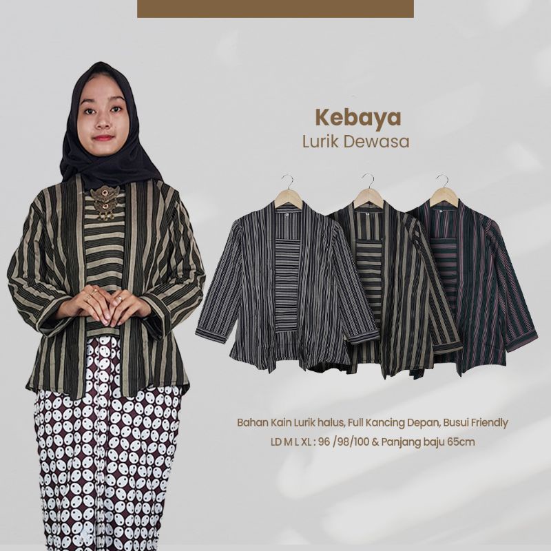 Kebaya Lurik Halus Dewasa- Naira Batik