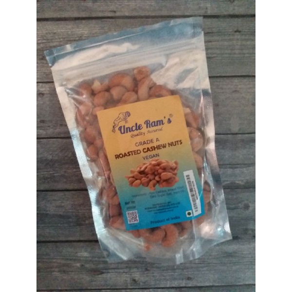 

Uncle Rams Roasted Cashew Nuts Vegan Grade A India