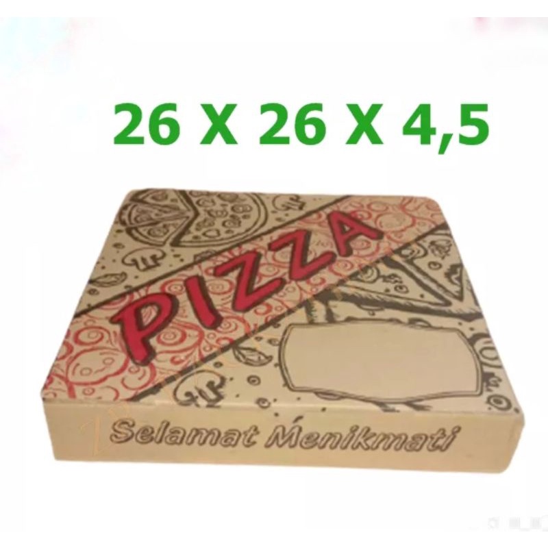 

Box pizza / Dus pizza / kotak pizza 26x26x4,5cm