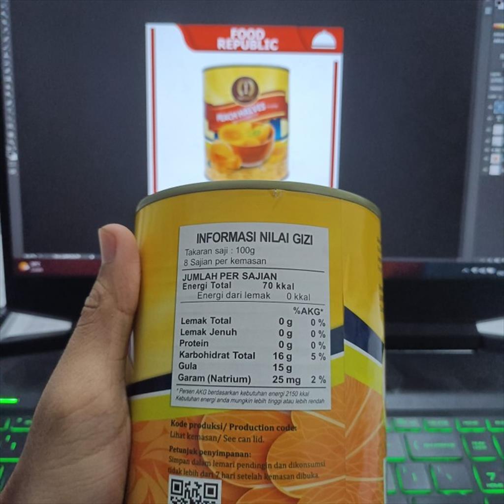 Imperial Peach Halves In Syrup 825 gr Buah Persik Dalam Sirup Halal