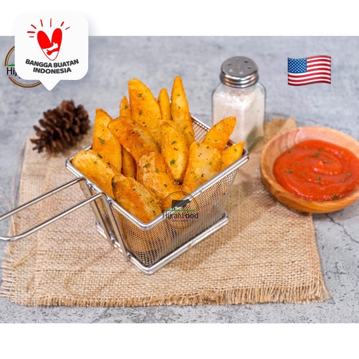 

Kentang Wedges Berbumbu / Potato Wedges Seasoned USA - 1 kg