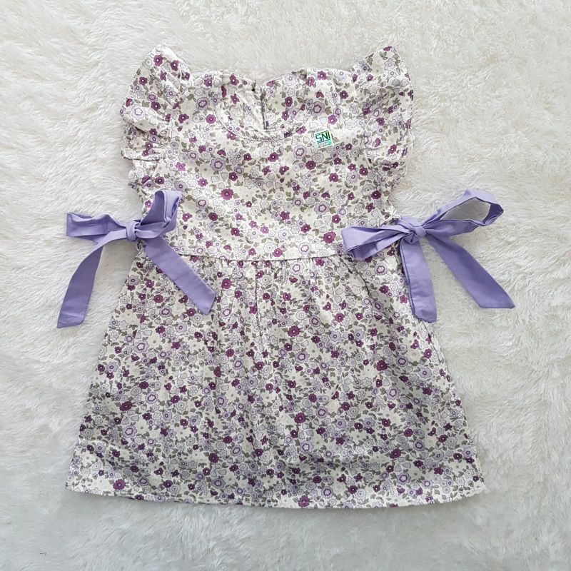 Baju Bayi Ribbon Ruffle dress