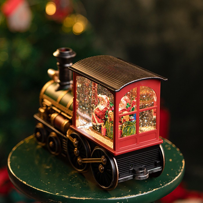 Snow Globe Kereta Santa Kotak Musik Lentera Snowglobe Christmas Train Kotak Musik Natal Harga Grosir Termurah Kado Natal Christmas Music Box Snow Box