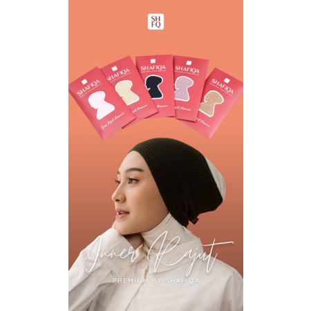 bandana Rajut Premium Ori Shafiqa / Inner Bandana Rajut Premium / Ciput Rajut Premium / Ciput Bandana Rajut Premium