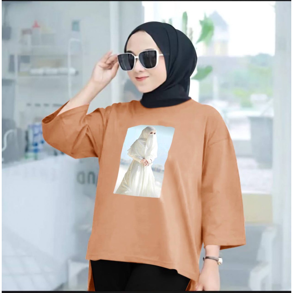 KIYOREN TUNIK MUSLIM JUMBO XXL WANITA DEWASA TUNIK SUPER PREMIUM LENGAN 7/8