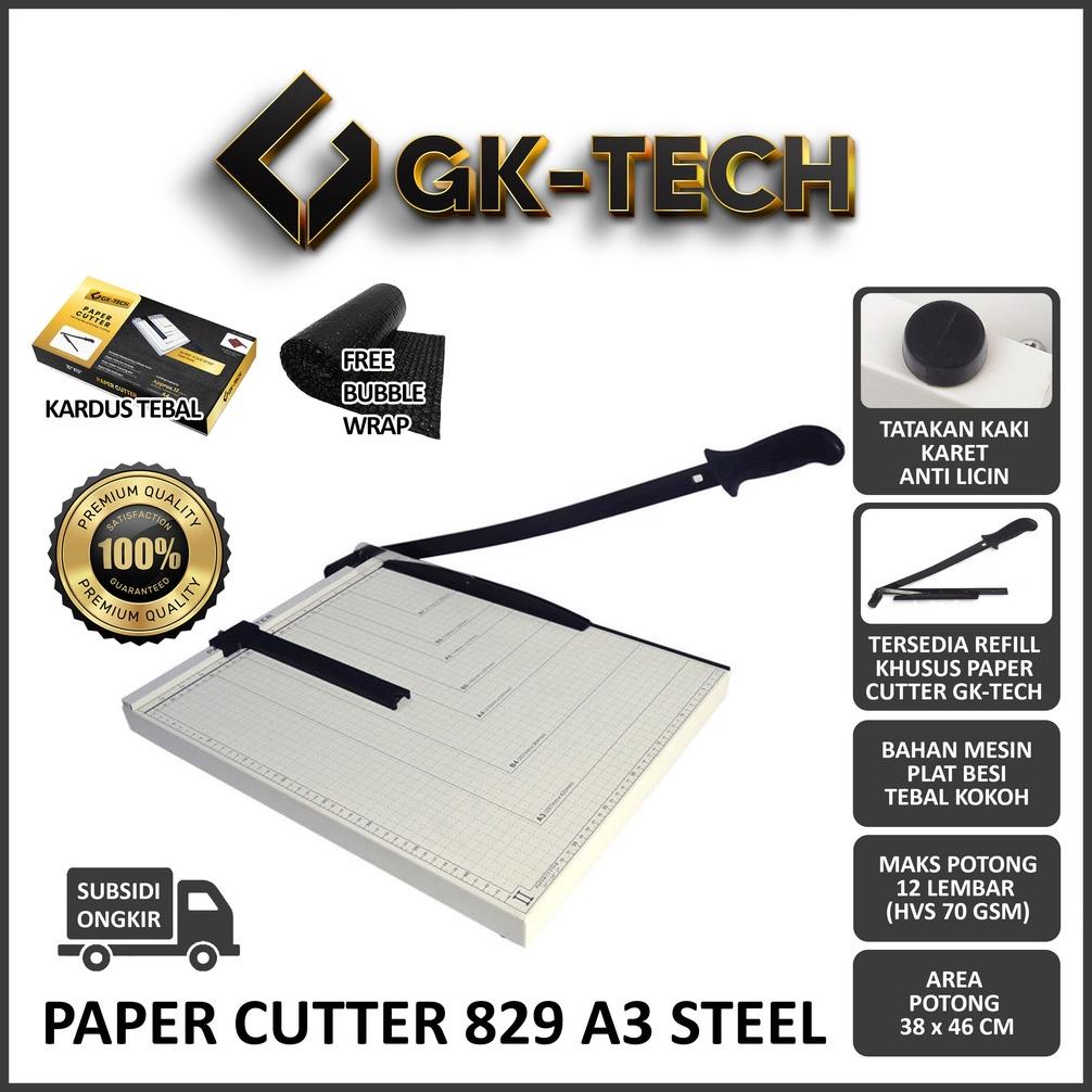 

PAPER CUTTER A3 ( ALAT POTONG KERTAS ) PEMOTONG KERTAS ALAT POTONG /MESIN PEMOTONG KERTAS HVS, STICKER, DOS, PVC ID CARD, YELLOW BOARD, ART PAPER, VINYL, BONTAX, CAMEL, KERTAS FOTO A5, A4, F4, B4 GLOSSY SILKY PHOTO PAPER TERLARISS...,,,,,