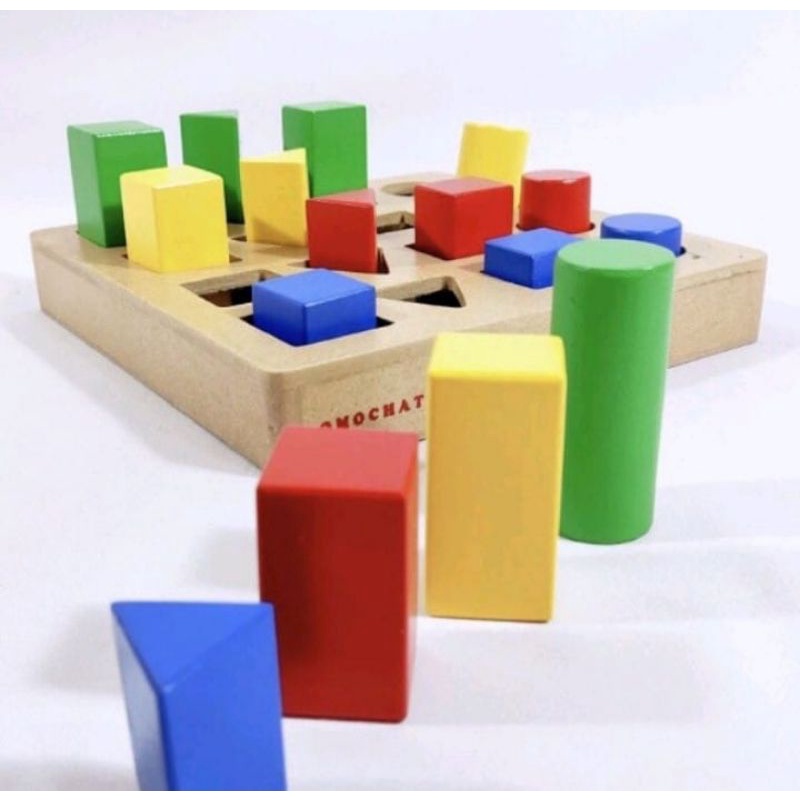 GE TOYS PAPAN PASAK GEOMETRI/MAINAN EDUKATIF MOTORIK HALUS/ALAT TERAPI WICARA