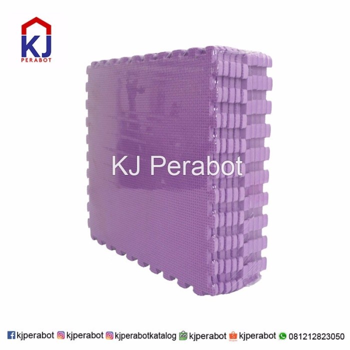 Karpet Puzzle Evamats Polos ( Ungu ) #Original