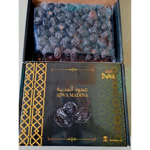 Kurma Ajwa 1Kg Box Al Madinah Murah Enak Lembut JSR Herbal Ready COD Medan Original Fresh