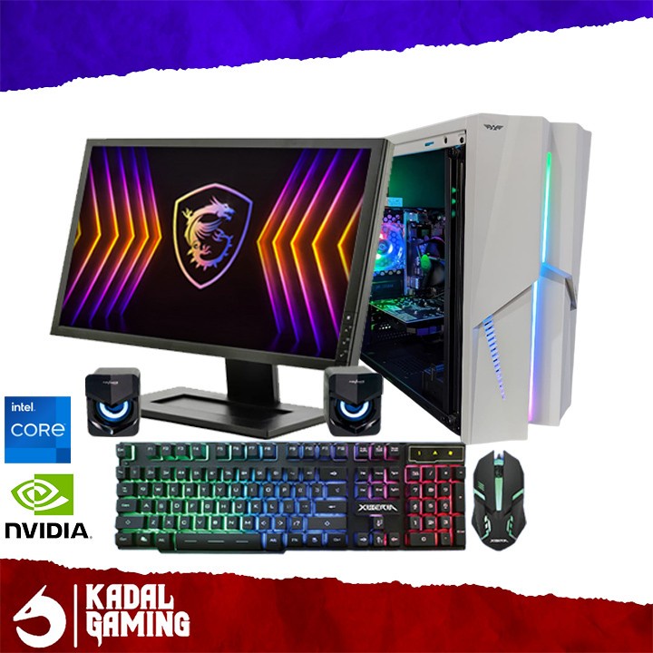 PC Gaming Intel VGA Nvidia Full Set Murah Komputer CPU Rakitan Design