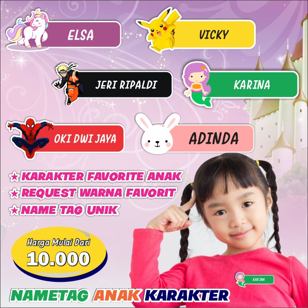 

NAMETAG AKRILIK KARAKTER CUSTOM FULLPRINT TERMURAH