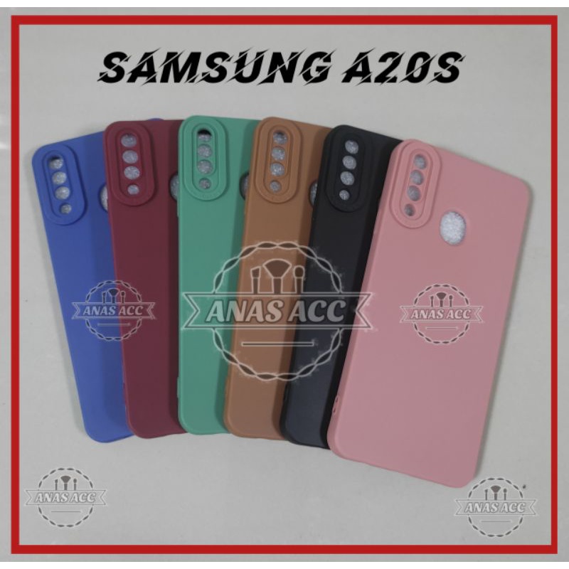 SLICON / SOFTCASE SAMSUNG A20S SOFT CASE MACARON PRO CAMERA