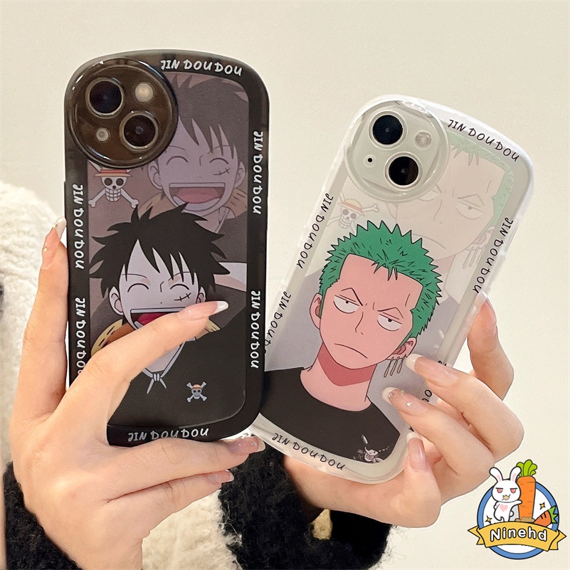 IPHONE Casing Kompatibel Untuk Iphone14 13 12 11 Pro Max Xr X Xs Max Iphone7 8 6 6s Plus Se2020 Trendi Merek Kartun One Piece Perlindungan Lensa Casing Ponsel Shockproof Cover Pelindung