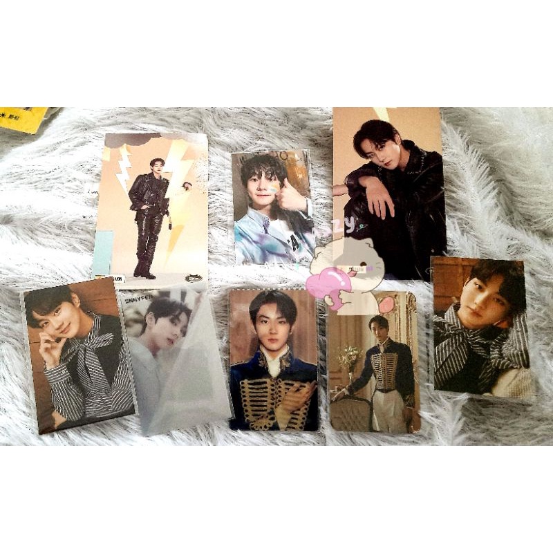 all about Jungwon enhypen 1st ENNIV Enniversary bundle photocard, gguggu, pc, tc official