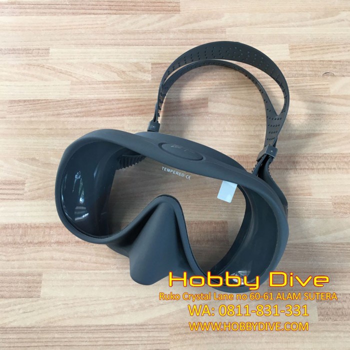 Vcd Zeepro Mask M1 Frameless Dark Grey - Scuba Diving Alat Diving