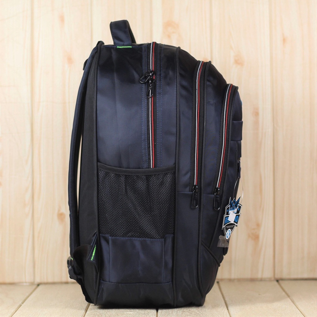 Ransel Cowok Tas Multifungsi Gendong Sekolah Sma Rebound Bag Navy Backpack Tebal Kuat Ransel Kuliah Kerja Tas Kantor Polo Multifungsi free Raincover Murah Backpack Laptop Pria