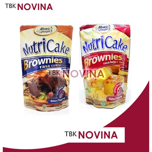Nutricake Premiks Brownies Coklat / Keju  / INSTANT BROWNIES CAKE