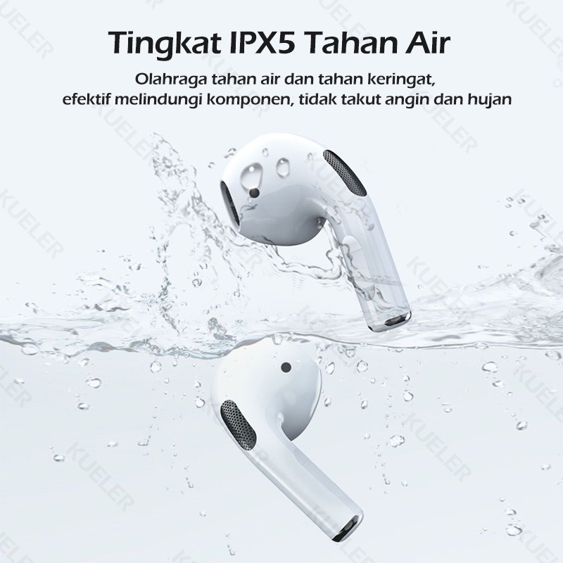 Pro 4 TWS Smart Touch Earphone Bluetooth Pengurangan Wireless Earphone Nirkabel Dengan Mic HiFi Stereo Headset Bluetooth Earbuds Henset Bloetooth Handset