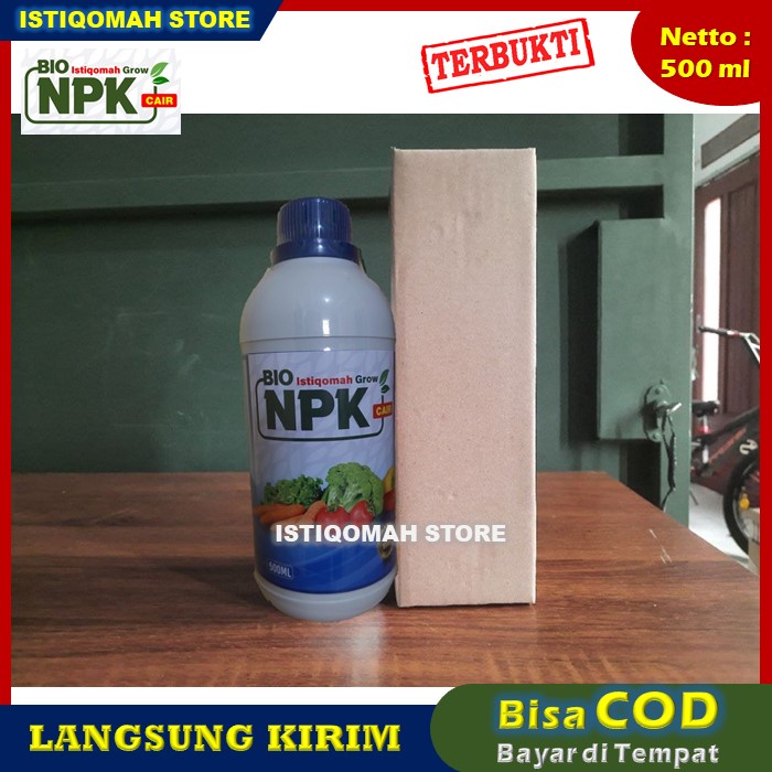 Pupuk NPK ISTIQOMAH GROW 500ML Obat Pelebat Jagung Panen Hasil Lebih Banyak - Pupuk Pelengkap Cair Pelebat Jagung Panen Lebih Banyak, Pupuk Semprot Organik Perangsang Jagung Tumbuh Lebat Anti Hama Virus Tanaman - Pupuk Pelebat Jagung Terbaik